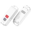 W&G SHIELD Allarme personale con luce LED e pulsante di attivazione, bianco,