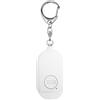 W&G SHIELD SOS allarme personale impermeabile con luce LED e pulsante di attivazione, bianco,