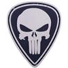 WARAGOD Punisher tactical toppa 5 x 4cm, nero-bianco,