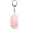 W&G SHIELD sos allarme personale impermeabile con luce led e pulsante di attivazione, rosa,