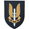 WARAGOD toppa special air service sas pvc patch, giallo who dares win,