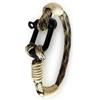 WARAGOD Faila bracciale in paracord con chiusura in metallo, camo coyote,