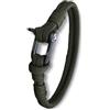 WARAGOD Faila bracciale in paracord con chiusura in metallo, verde,