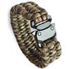 WARAGOD Avär bracciale in paracord con clip in metallo, mimetico coyote,