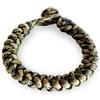 WARAGOD Ectar bracciale in paracord con chiusura regolabile, mimetico coyote,