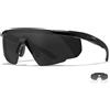 WILEY X WileyX Saber Advanced occhiali protettivi, grigio chiaro/ nero opaco,