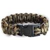 WARAGOD Corna bracciale in paracord con clip in plastica, mimetico coyote,