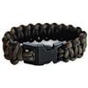 WARAGOD Corna bracciale in paracord con clip in plastica, verde mimetico,