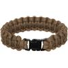 WARAGOD Corna bracciale in paracord con clip in plastica, coyote,