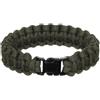 WARAGOD Corna bracciale in paracord con clip in plastica, verde,