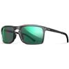 WILEY X WileyX Axe occhiali da sole Captivate Polarized Green Mirror/ Gloss Crystal Grey,