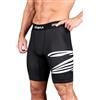 Zebra Pantaloni corti a compressione, neri,