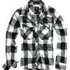 Brandit Check camicia a maniche lunghe, bianco/nero,