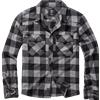Brandit Check camicia a maniche lunghe, nero+carbone,