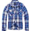 Brandit Check camicia a maniche lunghe, blu navy,