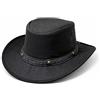 WARAGOD Olvin cappello cerato impermeabile con protezione UPF 50+, nero,