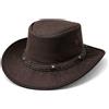 WARAGOD Olvin cappello cerato impermeabile con protezione UPF 50+, marrone,