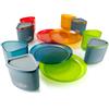 GSI Outdoors Infinity set di utensili da campeggio per 4 persone compact tableset, multicolor,
