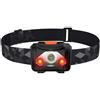 Boruit Xpe lampada frontale, nero,