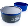 GSI Outdoors set di tazze e piattini isolati in neoprene 591 ml, blu,