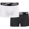 Brandit Boxer con logo 2 pezzi, bianco-nero,
