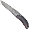 Haller Damast Coltello di sopravvivenza con acciaio damascato Damast Griff Ebenholz,