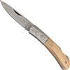 Haller Damast Coltello da sopravvivenza con acciaio damasco Damast-Tame, Olivo 42988,