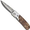 Haller Damast Coltello di sopravvivenza con acciaio damasco Damast-Tame Wurzelholzg 39 Lagen rsf,
