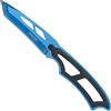 Haller NeckKnife coltello a lama fissa, blau anodizzato,