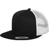 Brandit Classic Trucker con tesa dritta, bianco e nero,