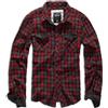 Brandit Duncan camicia, rosso marrone,