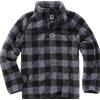 Brandit Teddyfleece Troyer giacca in pile, nero/grigio,