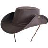 Origin Outdoors Cappello schiacciabile oilskin, marrone,