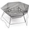 Origin Outdoors Griglia esagonale e pozzo per il fuoco,