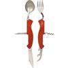 Fox Outdoor Set di coltelli tascabili 6 in 1, rosso,