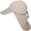 Fox Outdoor Sahara cappello con paracollo, beige,