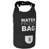 Frendo Borsa impermeabile da 5 litri, nera,