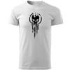 DRAGOWA maglietta a maniche corte skull 160 g/m², bianco,