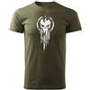 DRAGOWA maglietta a maniche corte skull 160 g/m², oliva,