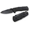 Lionsteel Coltello da tasca molto robusto con lama nera TM1 MB,