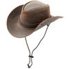 Origin Outdoors Cappello in pelle trapper, marrone,