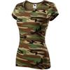 Malfini Camouflage maglietta da donna, marrone, 150g/m2,