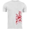 DRAGOWA maglietta a maniche corte spartan army WAR 160 g/m², bianco,