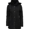 Brandit Square Fleece cappotto da donna, nero,
