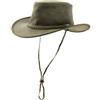 Origin Outdoors Cappello Pincher in pelle, oliva,