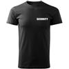 DRAGOWA t-shirt con scritta SECURITY, nero,
