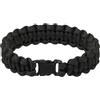 Mil-Tec Survival Paracord braccialetto 15mm, nero,
