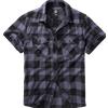 Brandit Check camicia a maniche corte, nero/grigio,