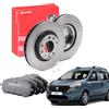 BREMBO KIT DISCHI E PASTIGLIE FRENO ANTERIORI BREMBO DACIA DOKKER 1.5 DCI 1.6