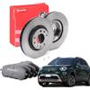 BREMBO KIT DISCHI E PASTIGLIE ANTERIORI BREMBO FIAT 500X JEEP RENEGADE COMPASS 1.4 1.6 2.0 D MULTIJET